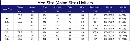 Plus Size 6XL 7XL Men&