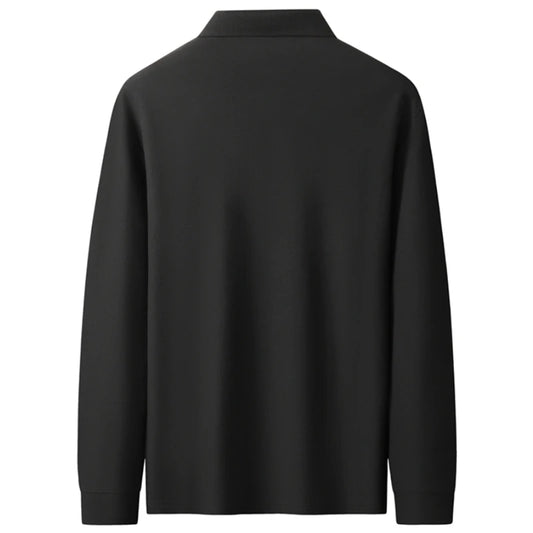 Polo de lujo 100% algodón para hombre, tallas 8XL, 7XL, 6XL (Otoño 2025)