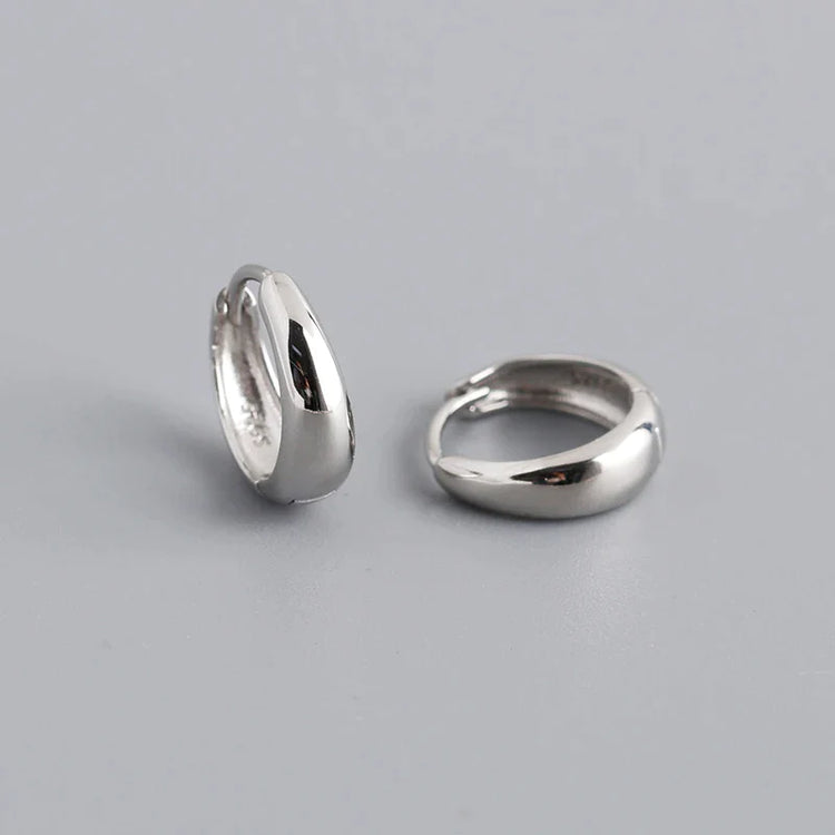 WANTME-Pendientes de aro góticos de plata de ley 925 para mujer.