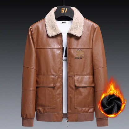 Slim Fit Handsome Workwear Motorcycle Jacket Men&