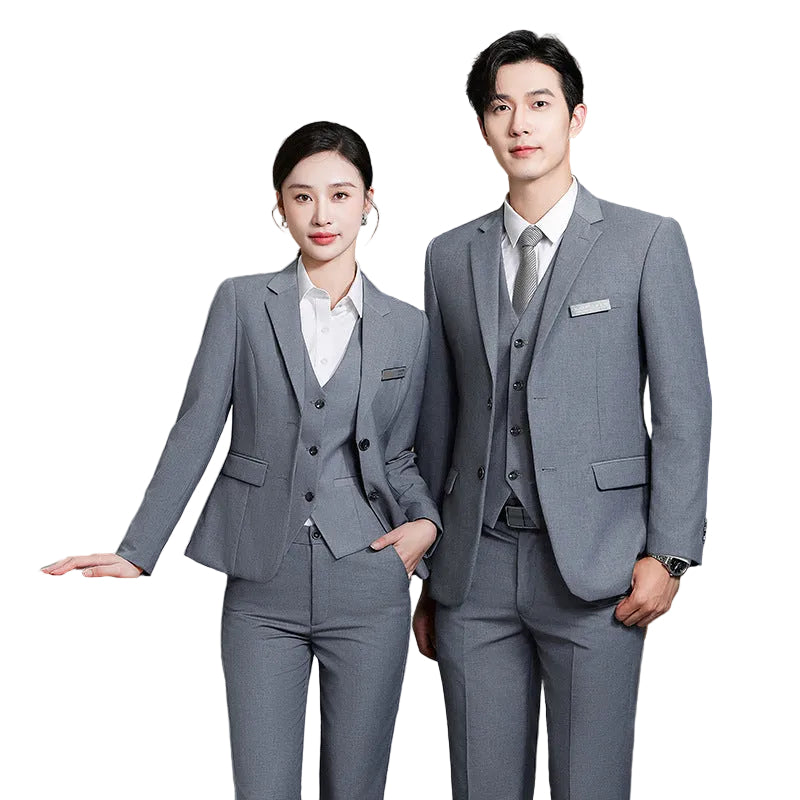 Traje de trabajo del mismo estilo para hombres y mujeres