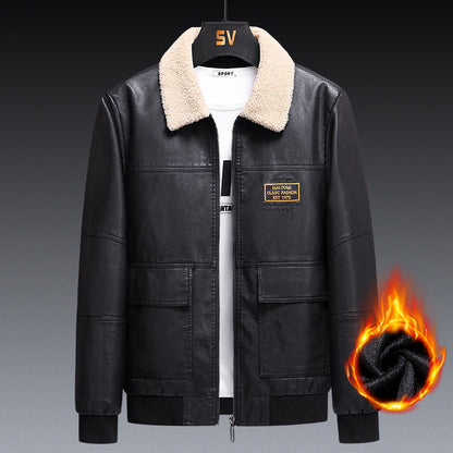 Slim Fit Handsome Workwear Motorcycle Jacket Men&