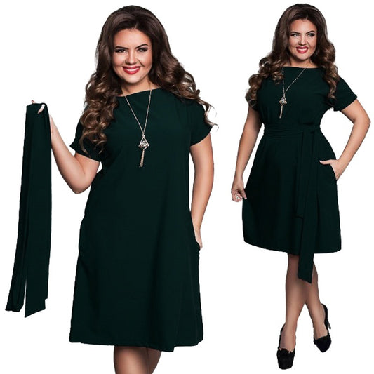 Vestido de talla grande para mujer, ropa de mujer de talla grande