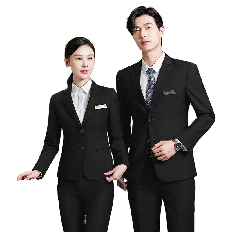 Traje de trabajo del mismo estilo para hombres y mujeres