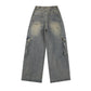 Multi-Pocket Workwear Jeans For Men
