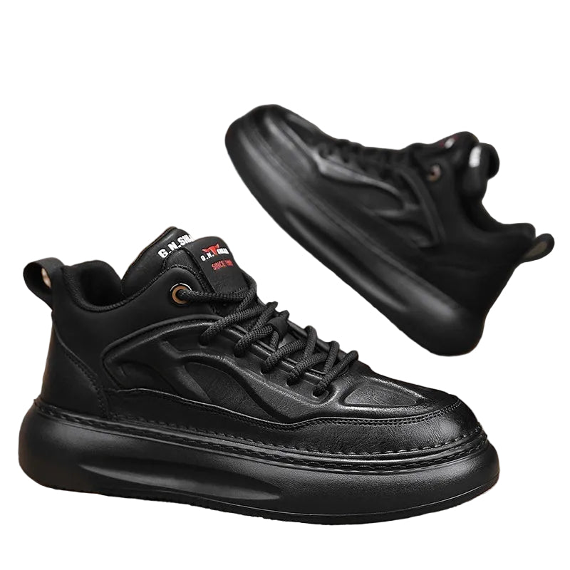 Zapatos casuales de otoño e invierno con acolchado de algodón y piel de terciopelo para hombre