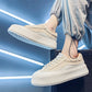 Outdoor Trendy White Shoes Lace-up Breathable Men