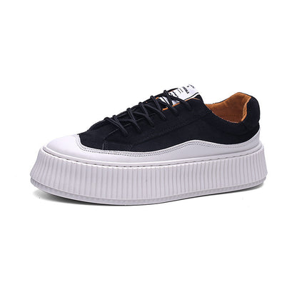 Outdoor Trendy White Shoes Lace-up Breathable Men