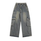 Multi-Pocket Workwear Jeans For Men
