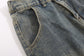 Multi-Pocket Workwear Jeans For Men