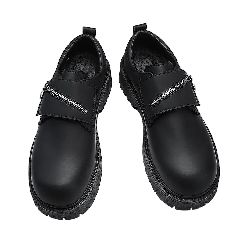 Zapatos casuales de plataforma de cuero para hombre