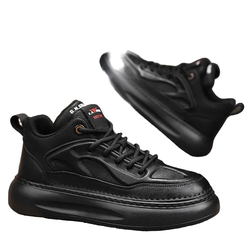 Zapatos casuales de otoño e invierno con acolchado de algodón y piel de terciopelo para hombre