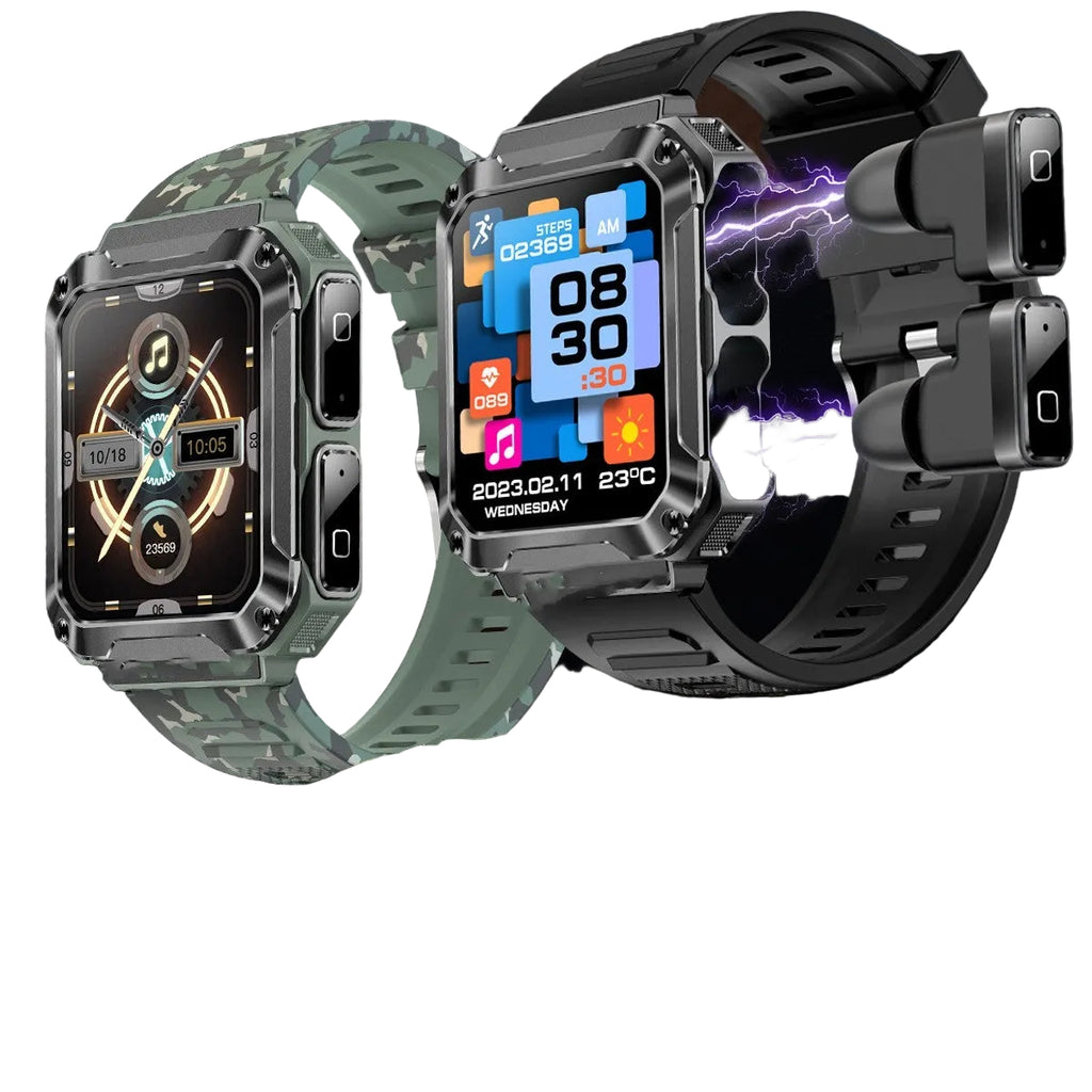 Reloj inteligente 2 en 1 con llamadas Bluetooth