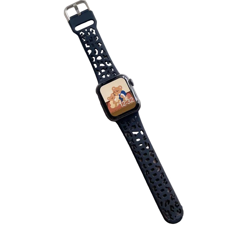 Pulsera inteligente de silicona hueca para mujer