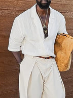 Camisa casual de manga corta para hombre