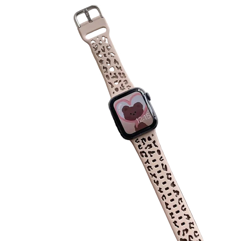 Pulsera inteligente de silicona hueca para mujer