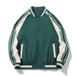Striped Baseball Collar Autumn And Winter New Men