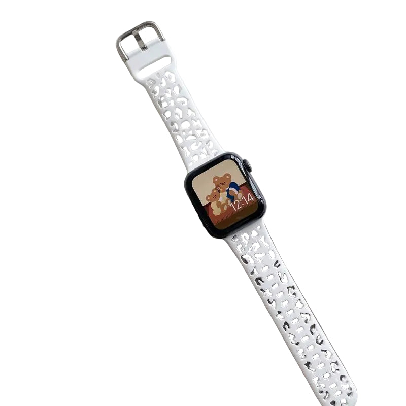 Pulsera inteligente de silicona hueca para mujer