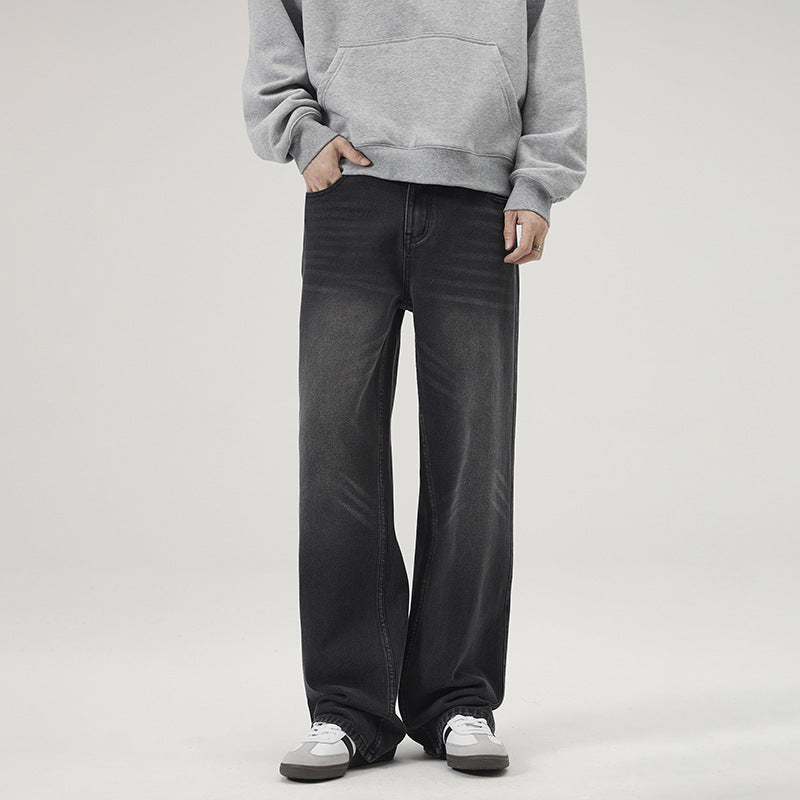 Vaqueros desgastados y sueltos para hombre