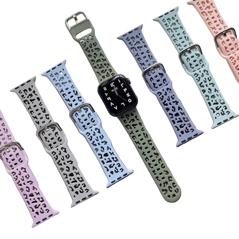 Pulsera inteligente de silicona hueca para mujer