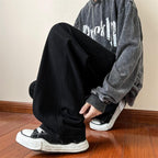 Vaqueros rectos desgastados para hombre