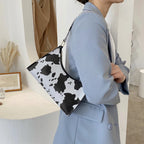 Bolso de Hombro con Estampado de Cebra o Leopardo para Mujer – Cartera de Axila de Piel Sintética Verano