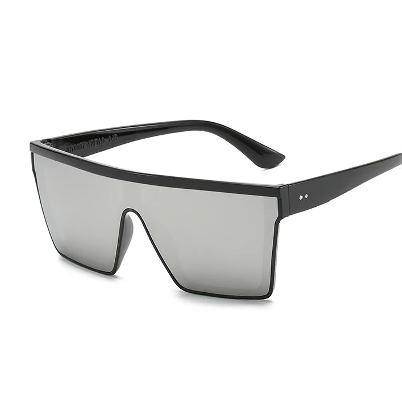 Gafas De Sol Cuadradas Negras Vintage Mujer De Gran Tamaño.