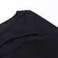 Camiseta de Mujer para Otoño – Manga Larga, Tejido de Punto y Diseño Hollow Out