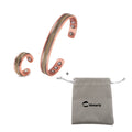 Pulseira de Cobre Magnético Anel de Energia de Cura para Mulheres Anel de Punho Ajustável em Ouro Rosa Pulseiras Bangles - A.S Foco