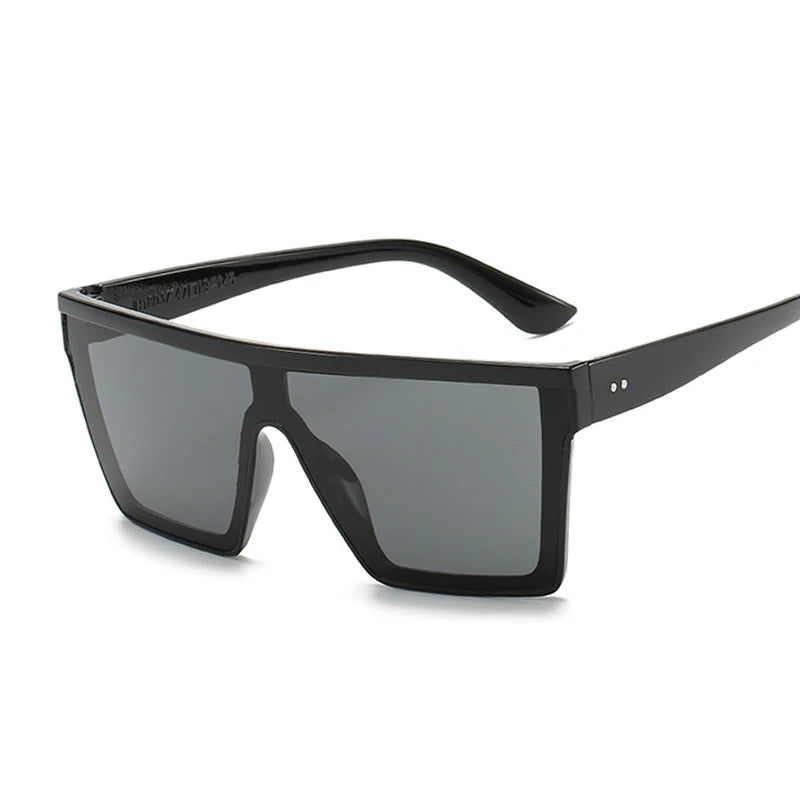 Gafas De Sol Cuadradas Negras Vintage Mujer De Gran Tamaño.