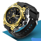 Relógios Masculinos 5ATM à prova d'água esporte militar relógio de quartzo- SANDA 2023 - A.S Foco