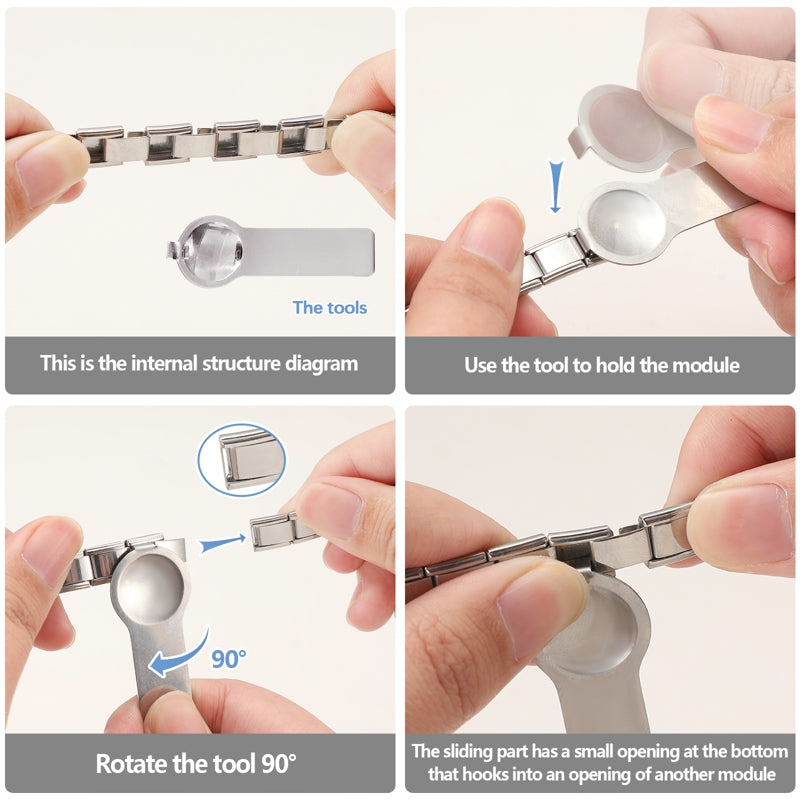 Charm Italiano de Acero Inoxidable – Diseño Ball No.8, Corazón, Cereza, Arcoíris, Gatos y Flores para Pulseras de 9mm