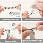 Charm Italiano de Acero Inoxidable – Diseño Ball No.8, Corazón, Cereza, Arcoíris, Gatos y Flores para Pulseras de 9mm