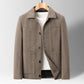 Middle-aged Men Slim Lapel Woolen Jacket Three-dimensional