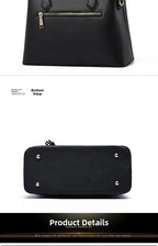 Bolso Minimalista de Gran Capacidad para Mujer – Bandolera y Bolso de Hombro con Cadena en PU