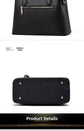Bolso Minimalista de Gran Capacidad para Mujer – Bandolera y Bolso de Hombro con Cadena en PU