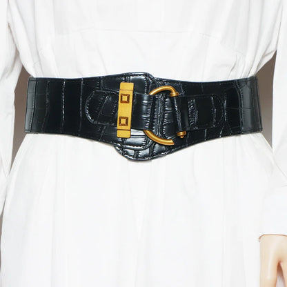Cinturón Corset de Lujo para Mujer – Cinturón Elástico Ancho Tipo Cummerbund