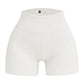 Pantalones Cortos Ajustados de Hilo para Mujer – Shorts Deportivos sin Costuras de Cintura Alta