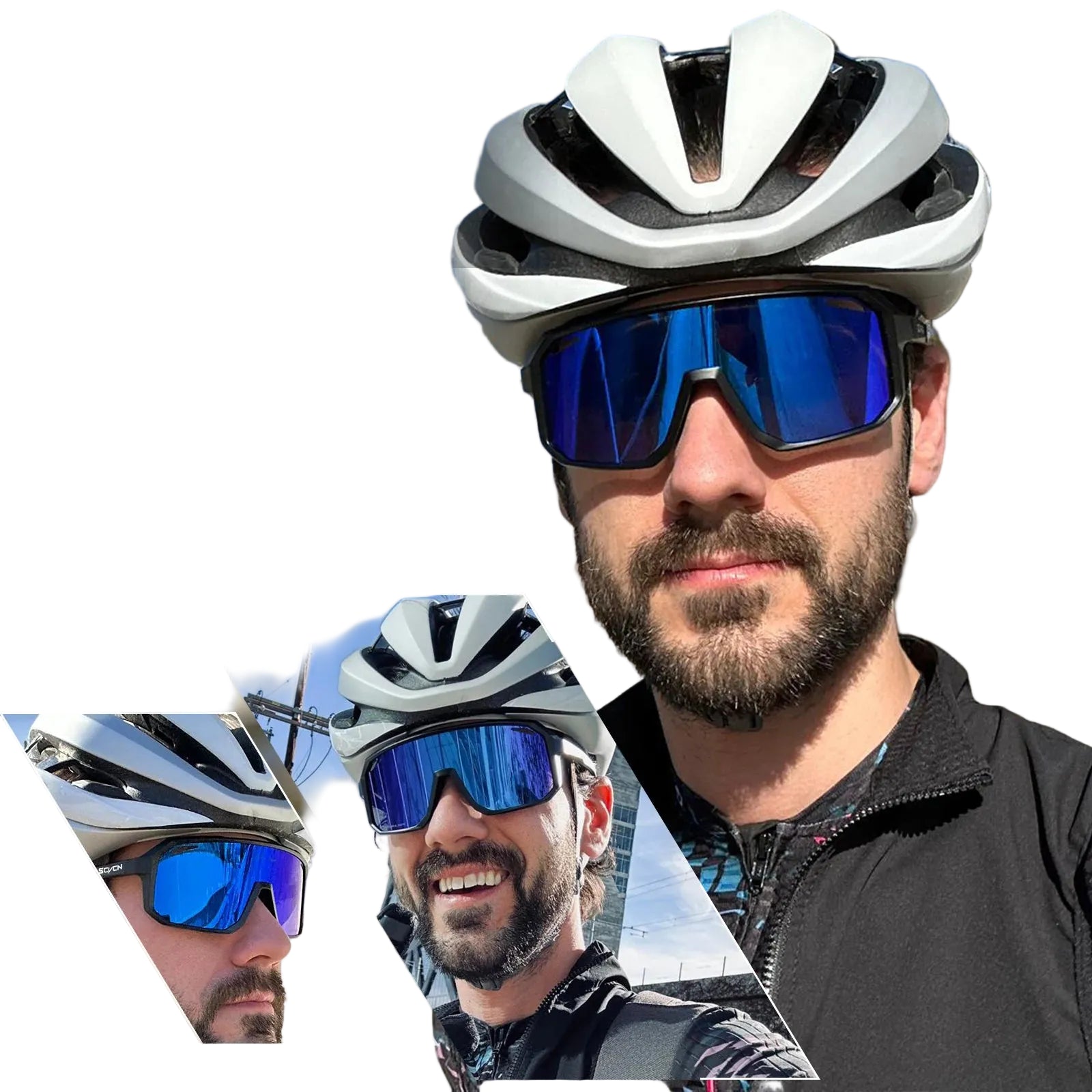 Gafas de Ciclismo SCVCN UV400 – Deportivas Unisex, Conducción, Montaña y Bicicleta