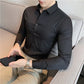 Camisa para Hombre Tallas Grandes 4XL–M – Alta Elasticidad, Sin Costuras y Manga Larga