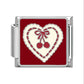 Charm Italiano de Acero Inoxidable – Diseño Ball No.8, Corazón, Cereza, Arcoíris, Gatos y Flores para Pulseras de 9mm