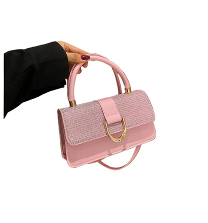 Bolso Pequeño Cuadrado para Mujer – Bandolera Versátil de Material PU