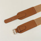 Cinturón Ancho Elástico para Mujer – Hebilla Cuadrada Estilo Moda para Chaquetas y Trajes