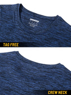 Camisetas de secado rápido TACVASEN para hombre, camisetas de running de verano