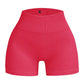 Pantalones Cortos Ajustados de Hilo para Mujer – Shorts Deportivos sin Costuras de Cintura Alta