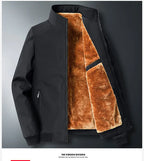 Chaqueta de invierno para hombre - negocios gruesa interior de lujo