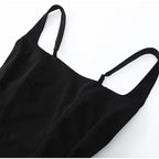 Vestido Maxi Marrón para Mujer – Tirantes, Pliegues y Cintura Ajustada