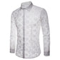 Camisa de Hombre con Cuello Vuelto – Manga Larga, Algodón y Encaje Transparente Estilo Clubwear
