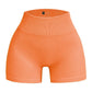 Pantalones Cortos Ajustados de Hilo para Mujer – Shorts Deportivos sin Costuras de Cintura Alta
