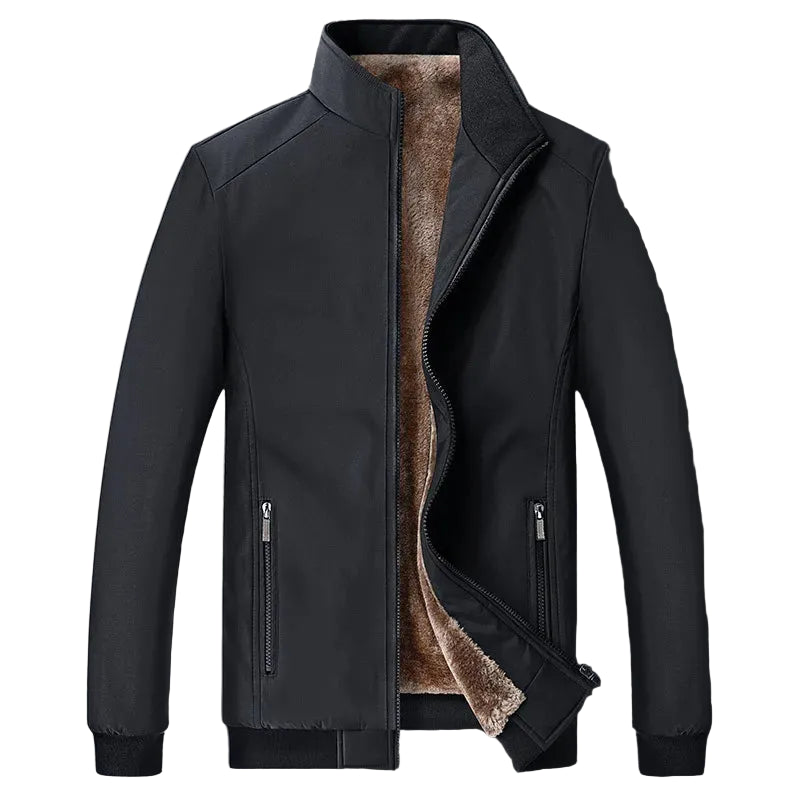 Chaqueta de invierno para hombre - negocios gruesa interior de lujo